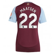 Aston Villa Ian Maatsen #22 Hemmatröja Dam 2024-25 Korta ärmar